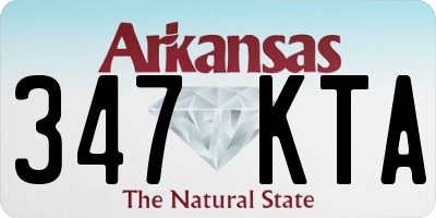 AR license plate 347KTA