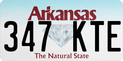 AR license plate 347KTE
