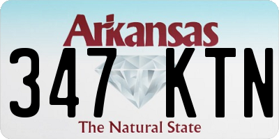 AR license plate 347KTN