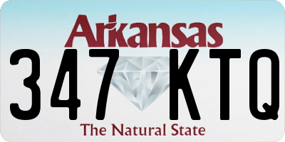 AR license plate 347KTQ