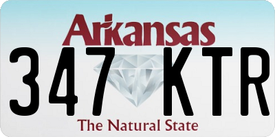 AR license plate 347KTR