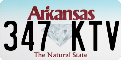 AR license plate 347KTV