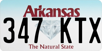 AR license plate 347KTX