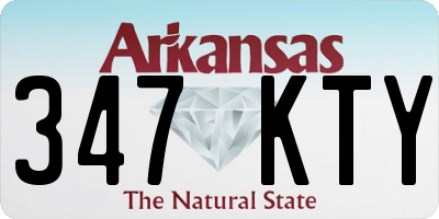 AR license plate 347KTY