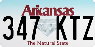 AR license plate 347KTZ
