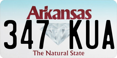 AR license plate 347KUA