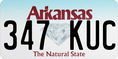 AR license plate 347KUC