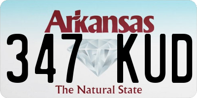 AR license plate 347KUD