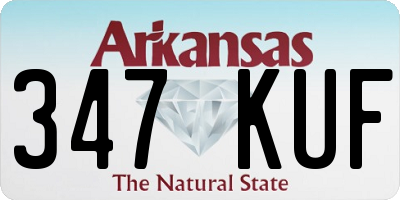 AR license plate 347KUF
