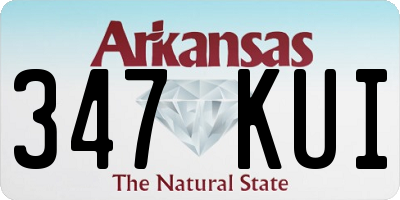 AR license plate 347KUI