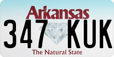 AR license plate 347KUK