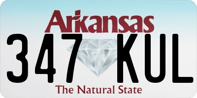AR license plate 347KUL