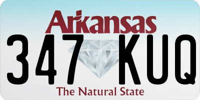 AR license plate 347KUQ