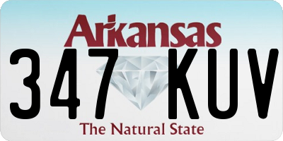 AR license plate 347KUV