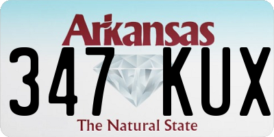 AR license plate 347KUX