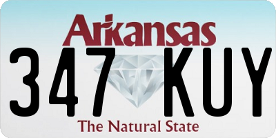 AR license plate 347KUY
