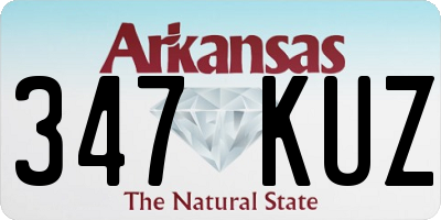 AR license plate 347KUZ