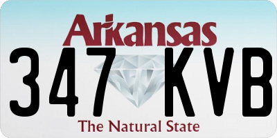 AR license plate 347KVB