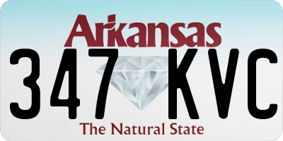 AR license plate 347KVC