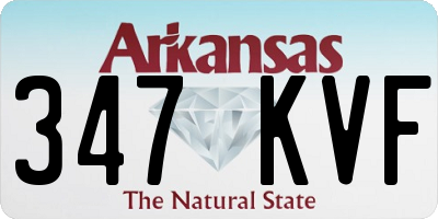 AR license plate 347KVF