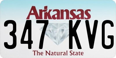 AR license plate 347KVG