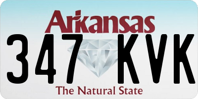AR license plate 347KVK
