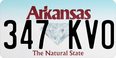 AR license plate 347KVO