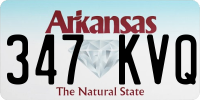 AR license plate 347KVQ