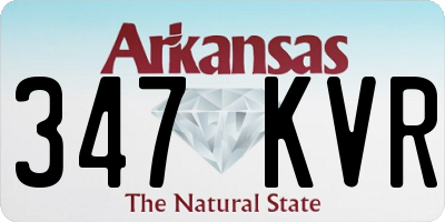AR license plate 347KVR