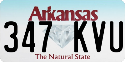 AR license plate 347KVU