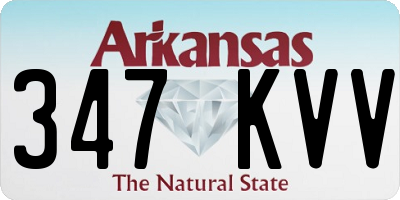 AR license plate 347KVV