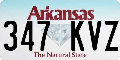 AR license plate 347KVZ
