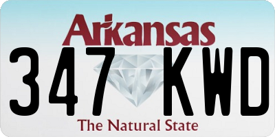 AR license plate 347KWD