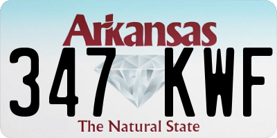 AR license plate 347KWF