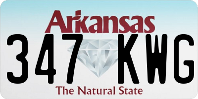 AR license plate 347KWG