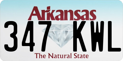 AR license plate 347KWL
