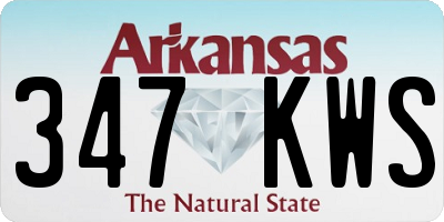 AR license plate 347KWS