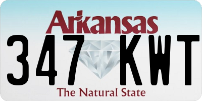 AR license plate 347KWT