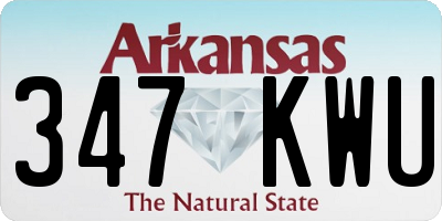 AR license plate 347KWU