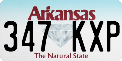AR license plate 347KXP