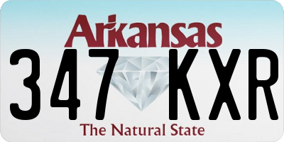 AR license plate 347KXR