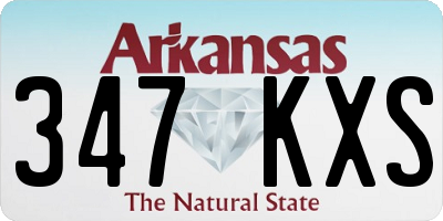 AR license plate 347KXS