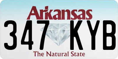 AR license plate 347KYB