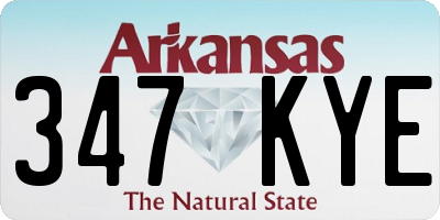 AR license plate 347KYE