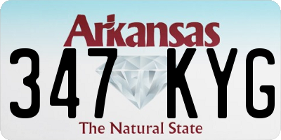 AR license plate 347KYG