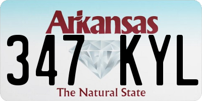AR license plate 347KYL