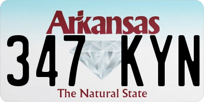 AR license plate 347KYN