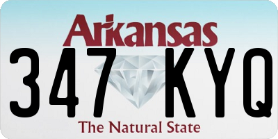 AR license plate 347KYQ