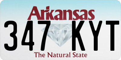 AR license plate 347KYT