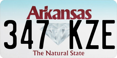 AR license plate 347KZE
